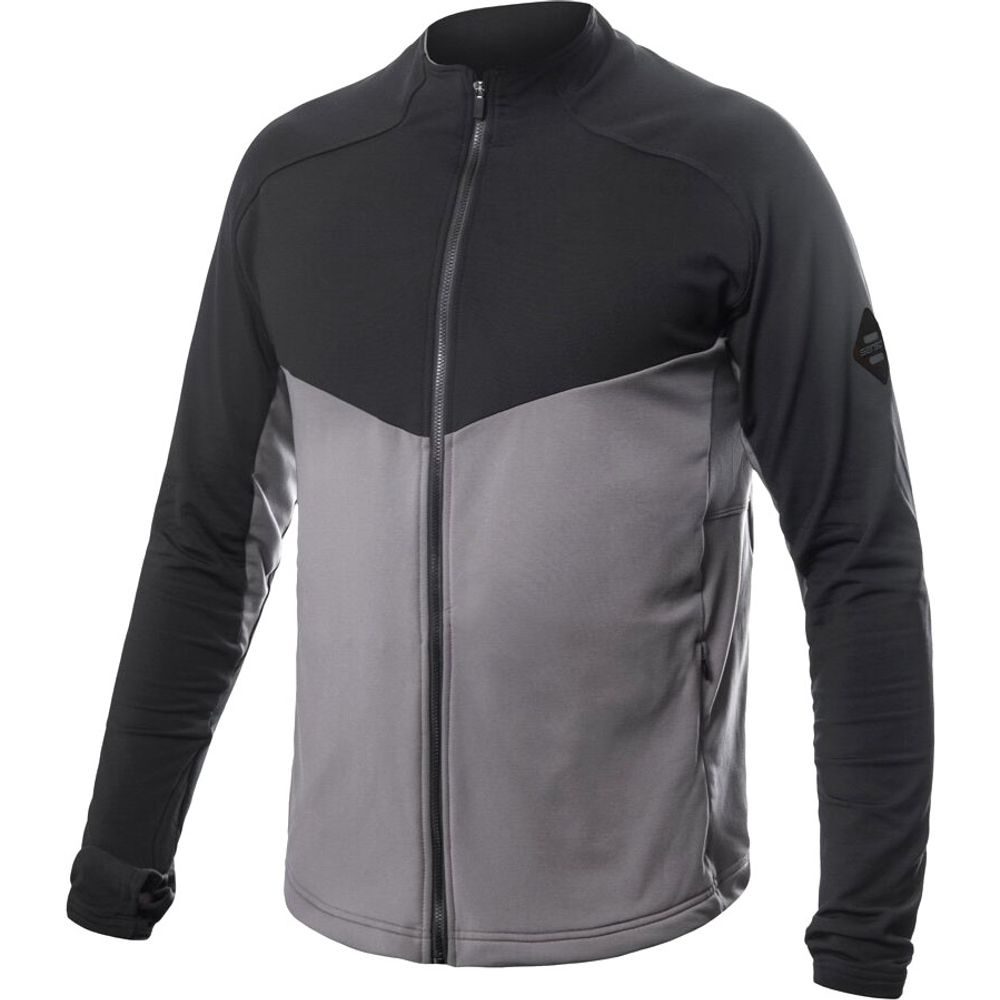 COOLMAX THERMO pánská mikina celozip steel gray/černá