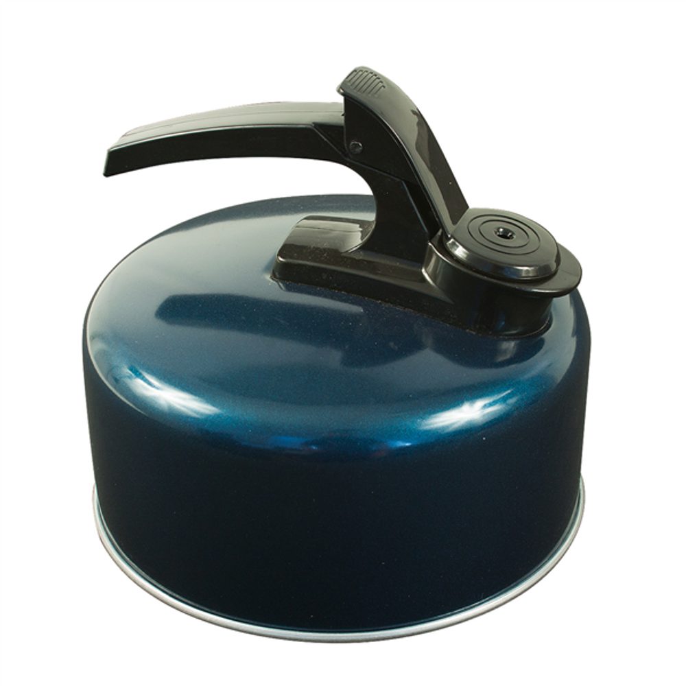 Aluminum kettle 2 l, dark blue