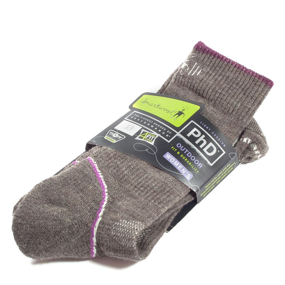 PONOŽKY W PHD OUTDOOR LIGHT CREW TAUPE/AMETHYST 571