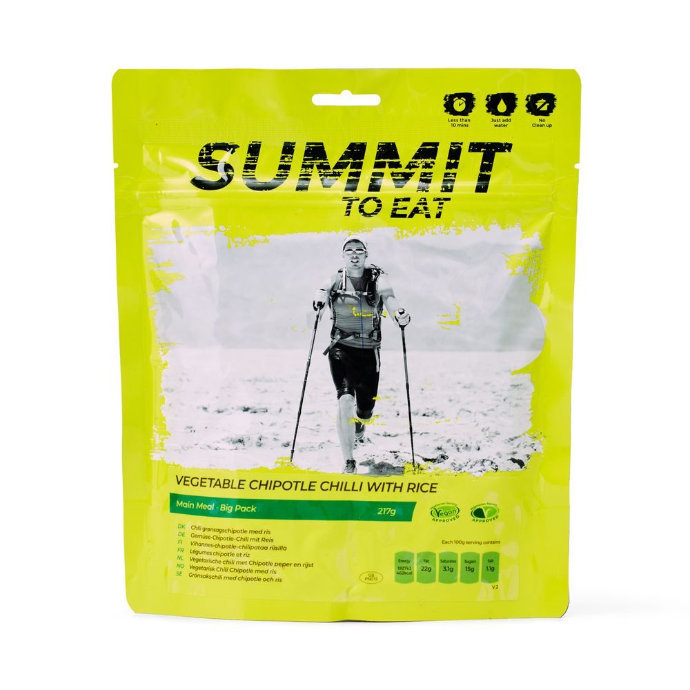 VEGETABLE CHIPOTLE CHILLI WITH RICE Big Pack 217g/1003kcal