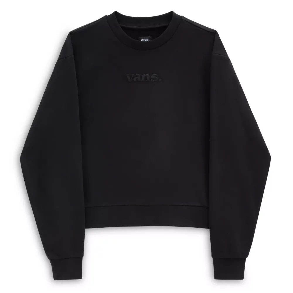 W ESSENTIAL FT RELAXED CREW Black