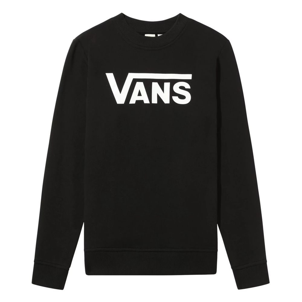 CLASSIC V CREW SWEATER, Black