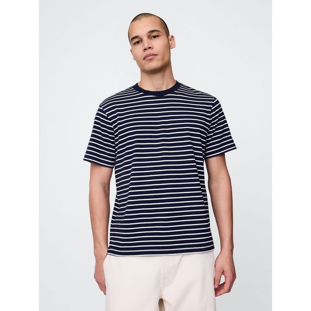 735031-13 Tričko Heavyweight Americana Tmavě modrá