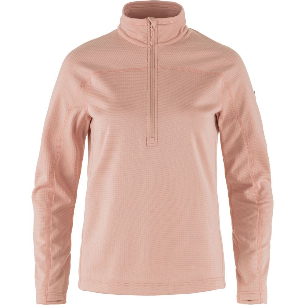 Abisko Lite Fleece Half Zip W Chalk Rose
