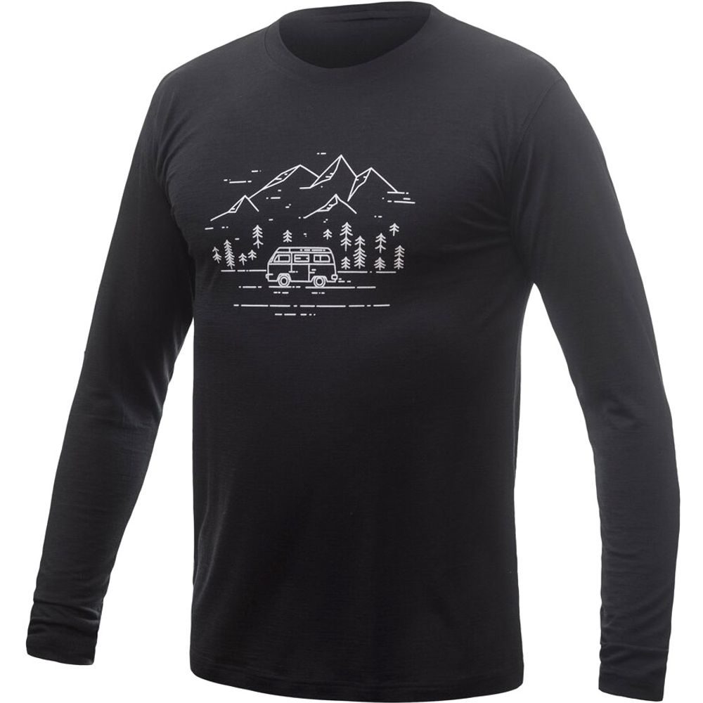 MERINO ACTIVE PT VAN LIFE pánské triko dl.rukáv černá