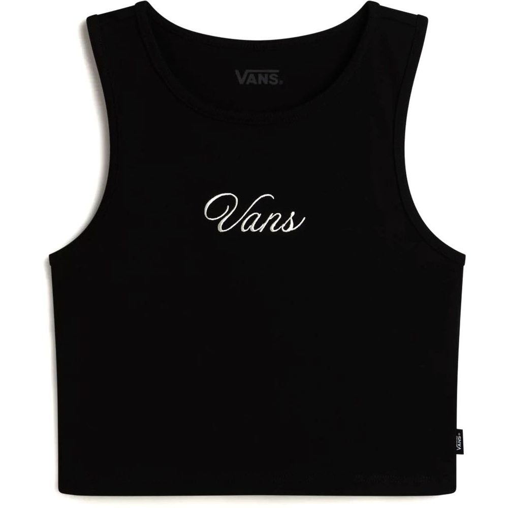SMALL STAPLE FITTED CROP TANK Black