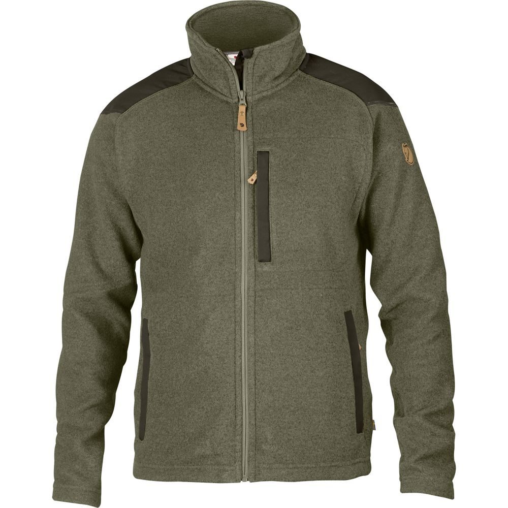 Buck Fleece M Laurel Green-Deep Forest