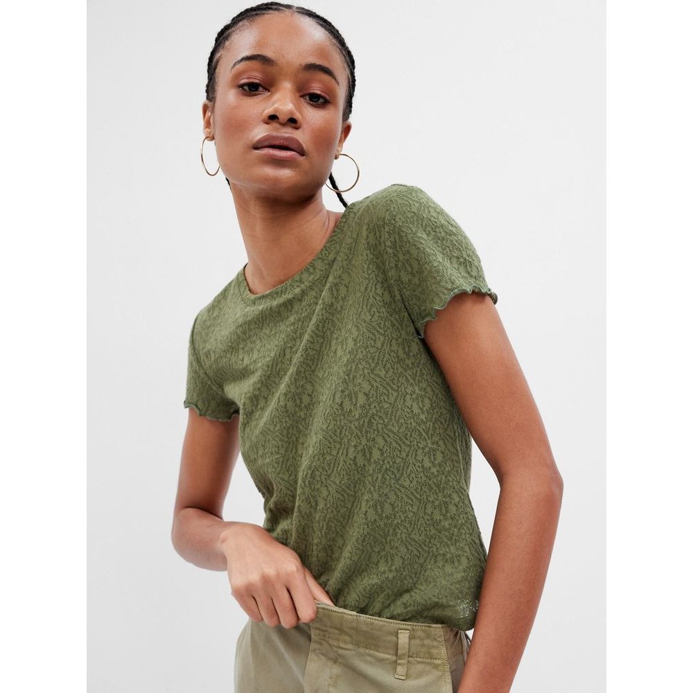 627140-03, Vzorované tričko Zelená