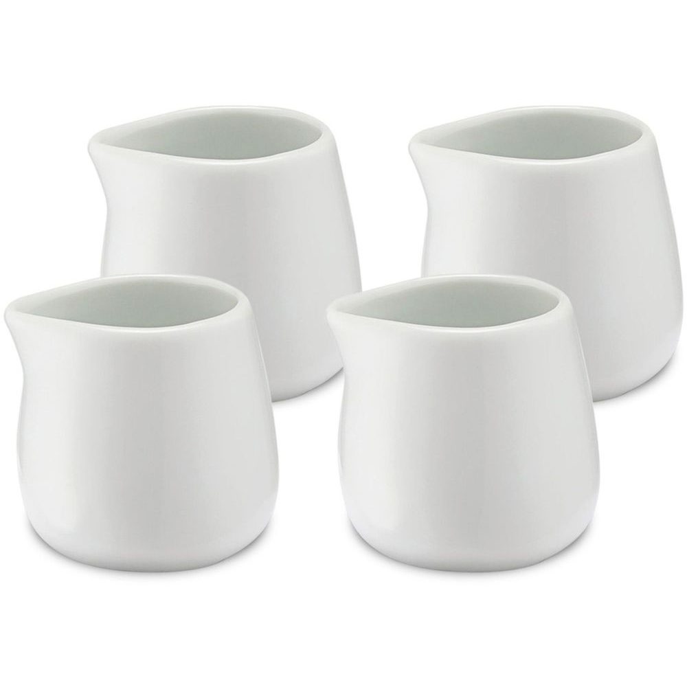 Porcelánové konvičky na mléko 100 ml sada 4 ks