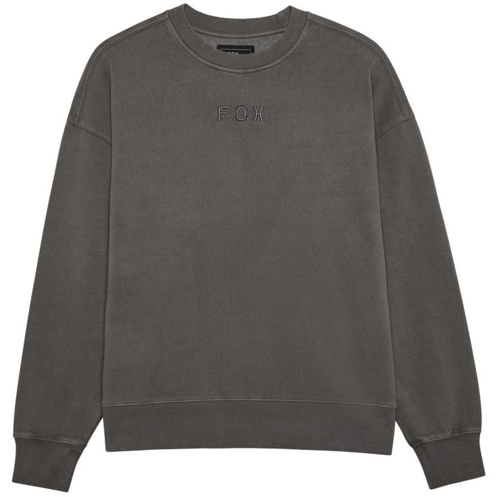 Wordmark Oversized Fleece Crew Pewter