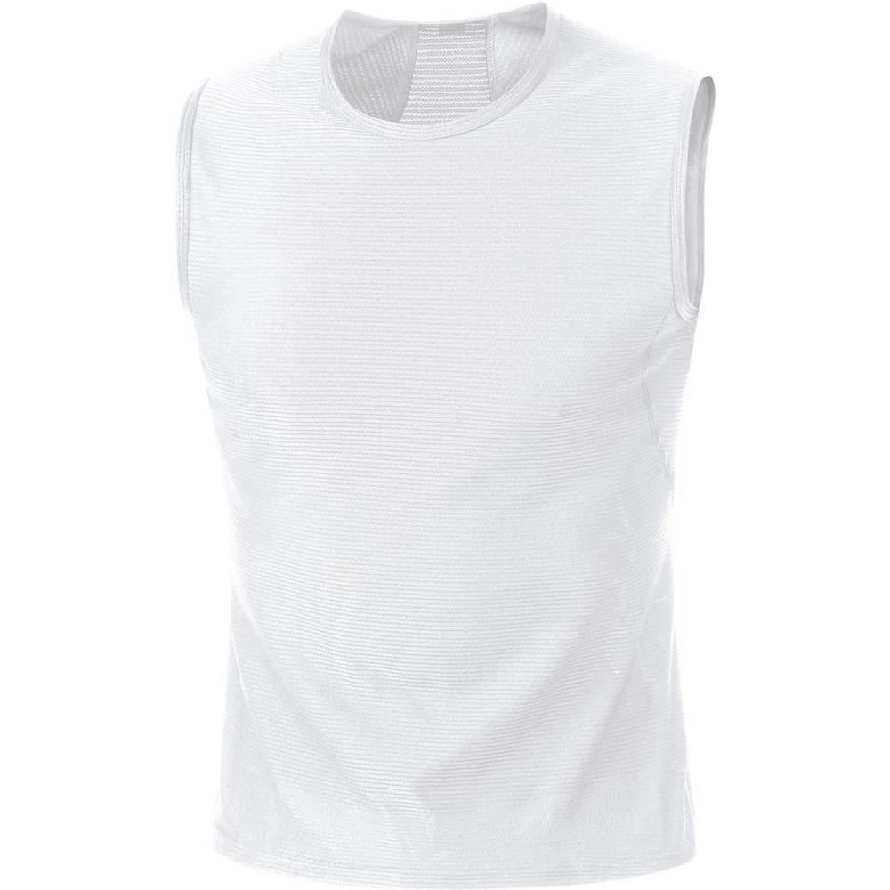 M Base Layer Sleeveless Shirt-white