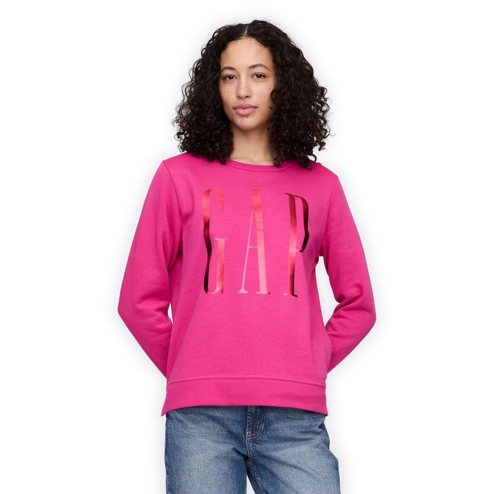 800444-00 Mikina s logem Růžová