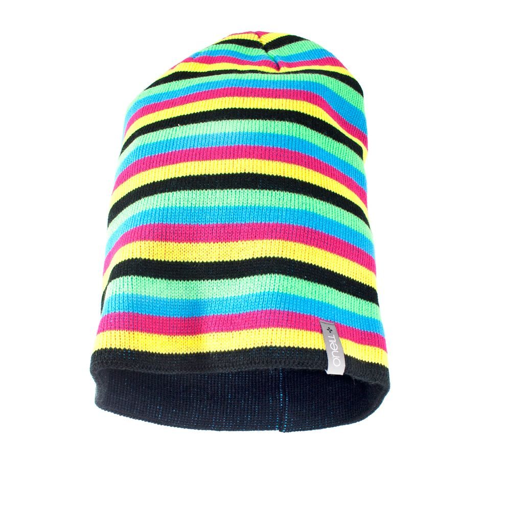 159218-6025 AC MULTI STRIPE BEANIE - čepice