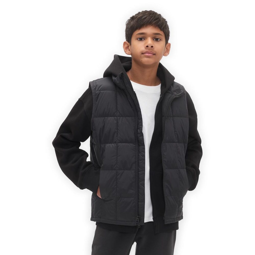 819205-01 Dětská prošívaná vesta Lightweight Černá