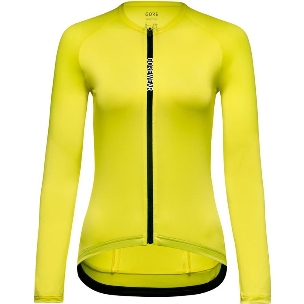 Spinshift Long Sleeve Jersey Womens washed neon yellow