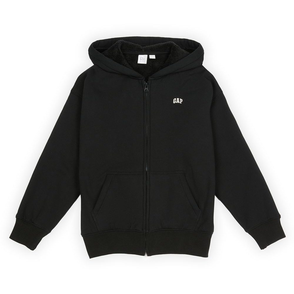 835289-00 Dětská zateplená sherpa mikina Černá