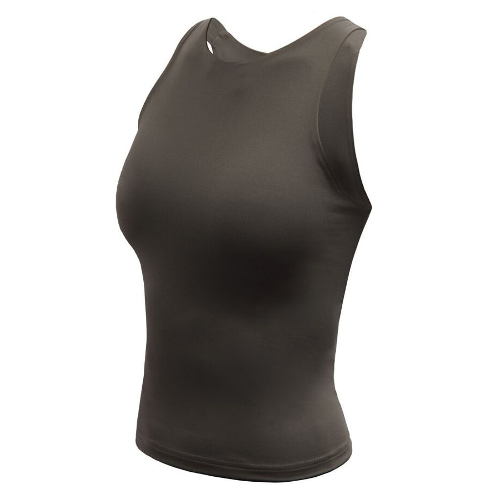 INFINITY ECO dámský crop top olive green