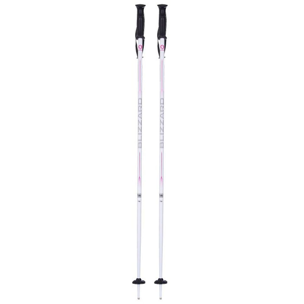 Viva Sport ski poles, white/silver/pink