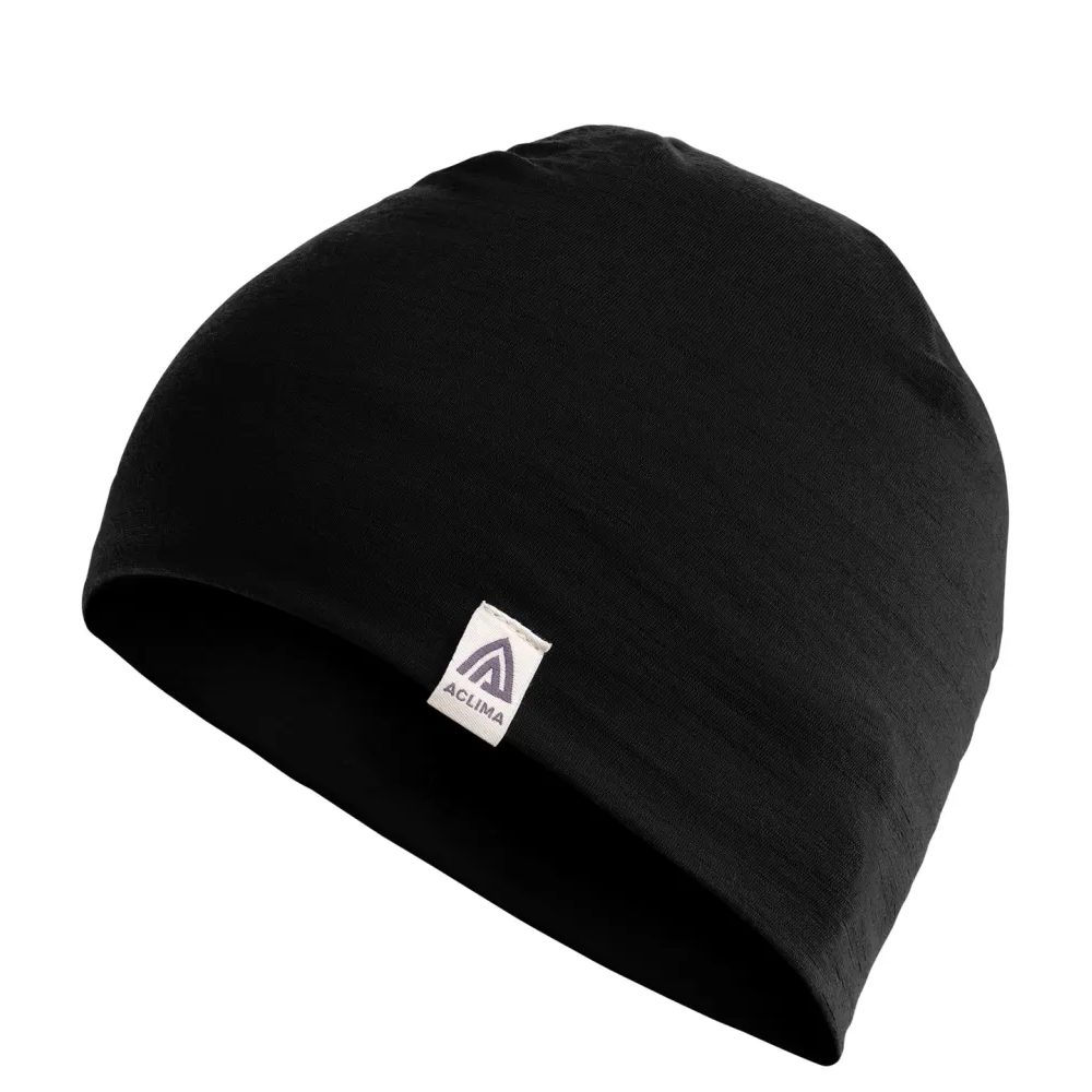 LightWool relaxed beanie Jet Black
