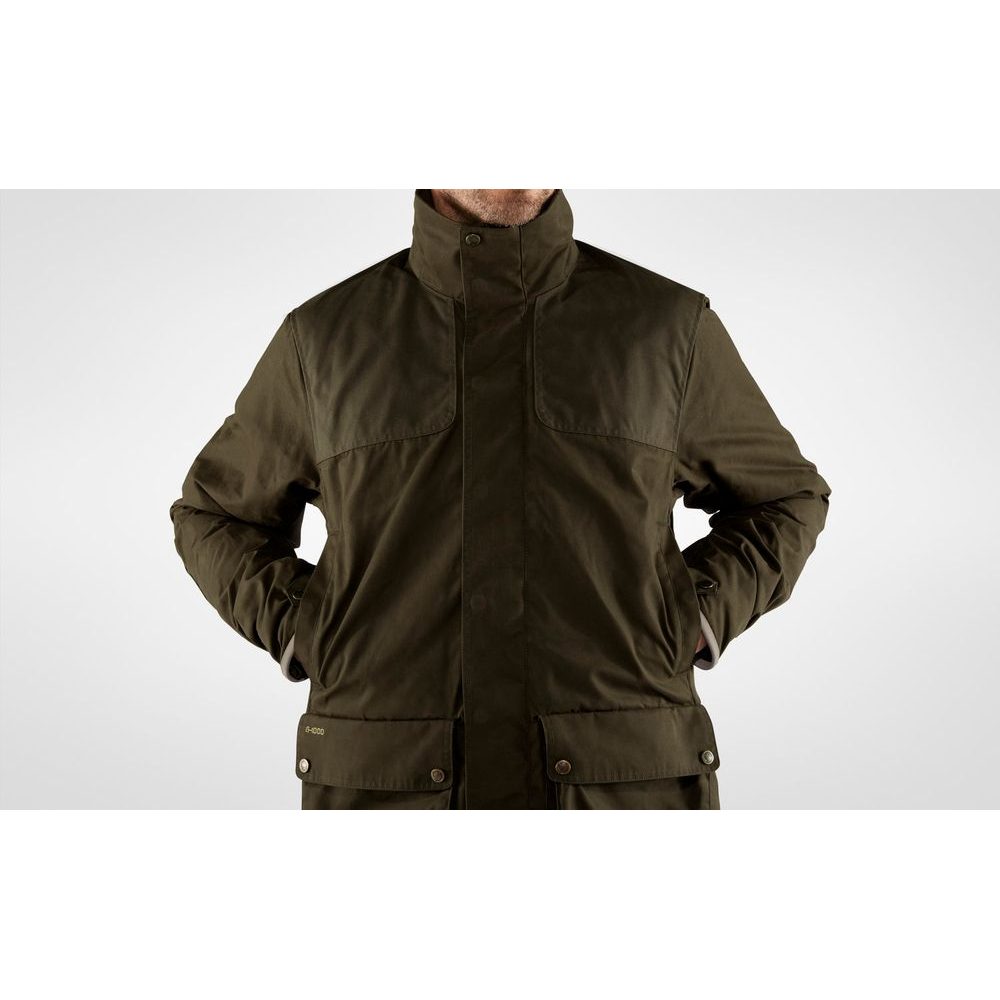 Outdoorweb.eu Sormland Padded Jacket M Dark Olive men s insulated hunting jacket FJALLRAVEN 355.95