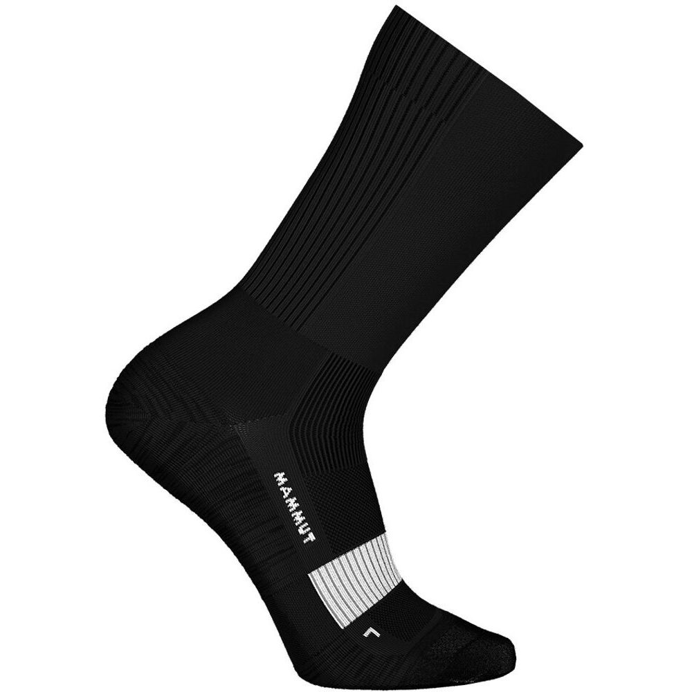 All-Mountain Targeted Cushion Merino Crew Socks black-white