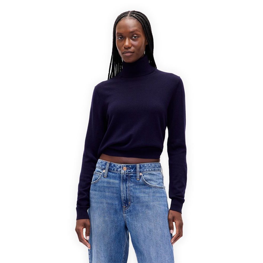 820749-03 Rolák z Merino vlny Tmavě modrá