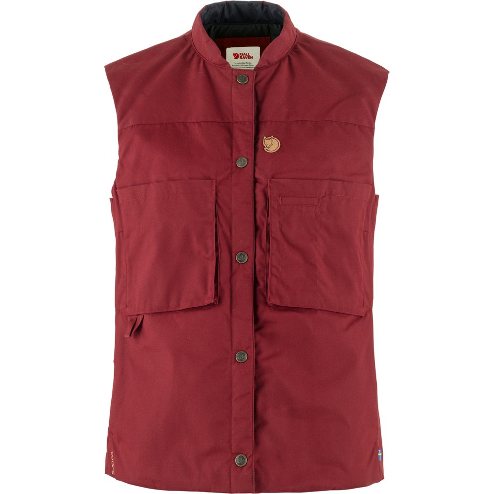 Singi Padded Vest W, Bordeaux Red