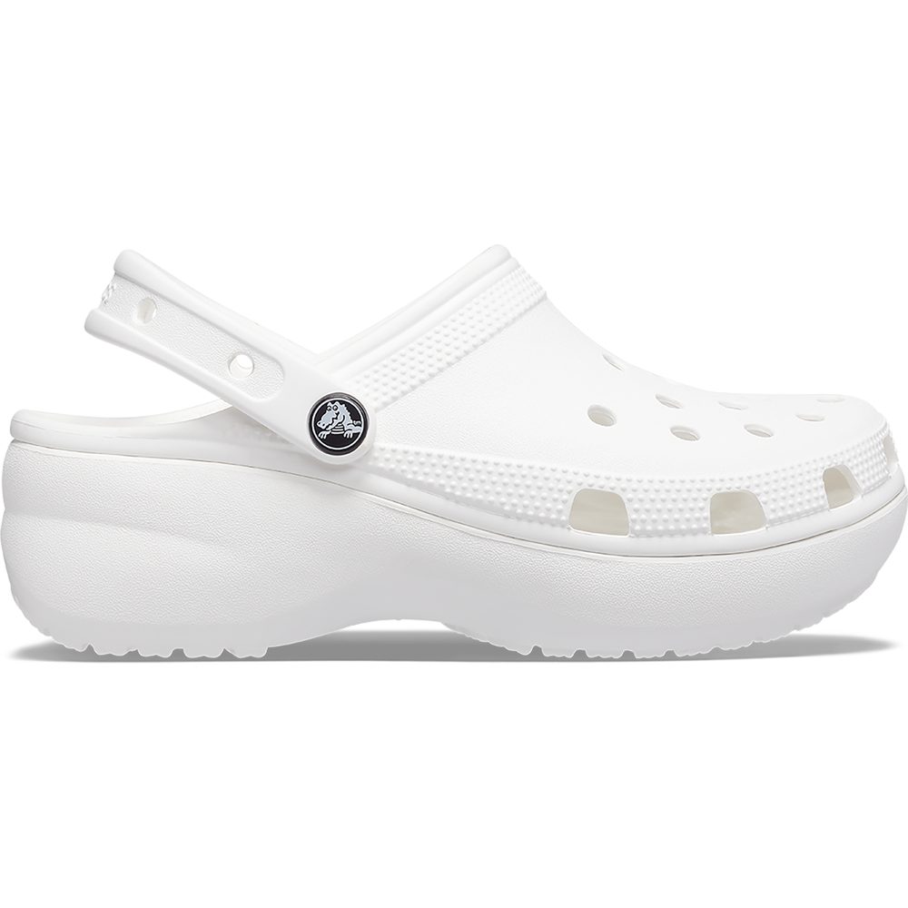 Classic Platform Clog W White
