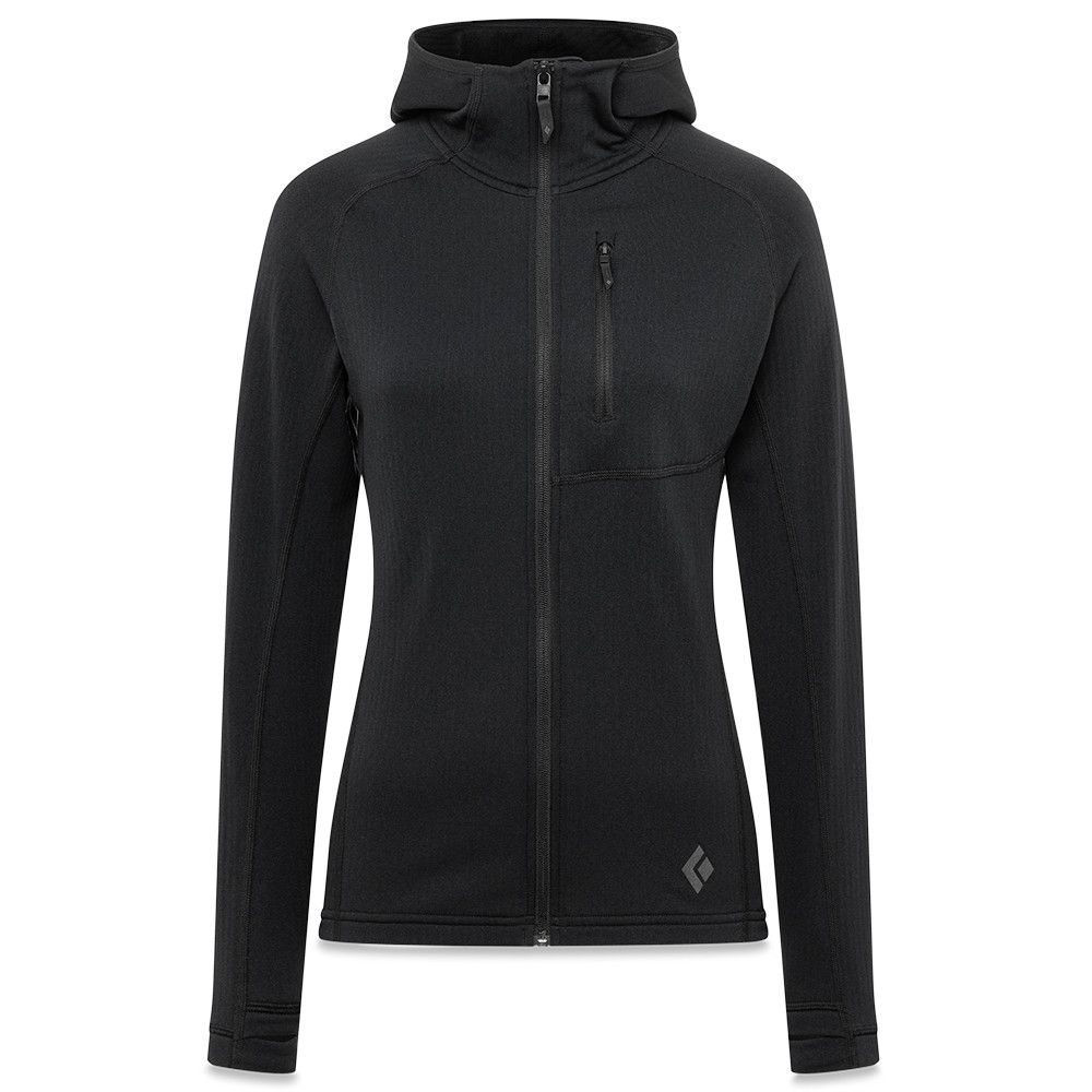 W COEFFICIENT FLEECE HOODY Black