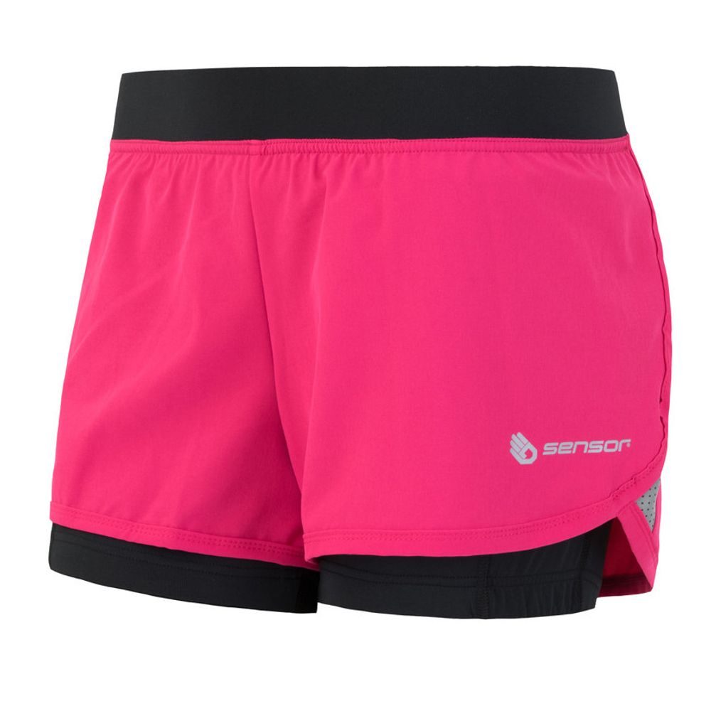 TRAIL women's shorts, pink/black