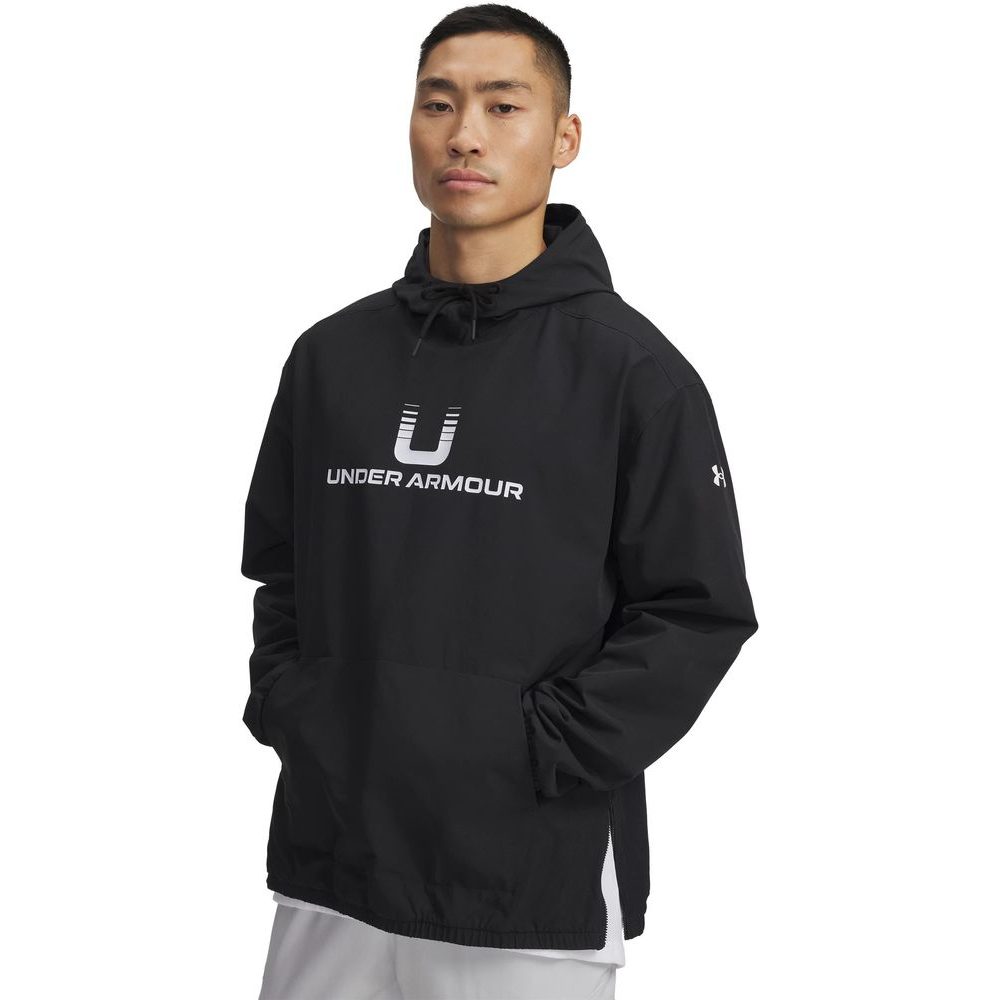UA Unstoppable Wvn Hoodie-BLK