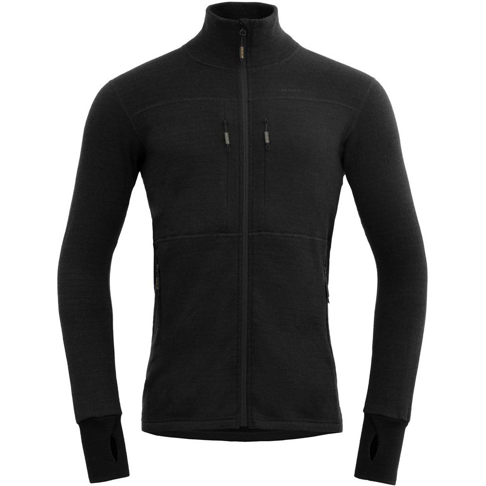 Egga Grid Merino Jkt Man, Caviar