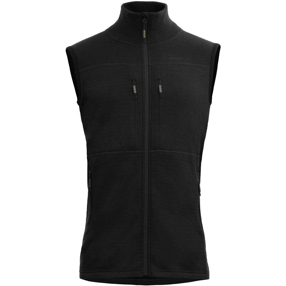 Egga Grid Merino Vest Man, Caviar