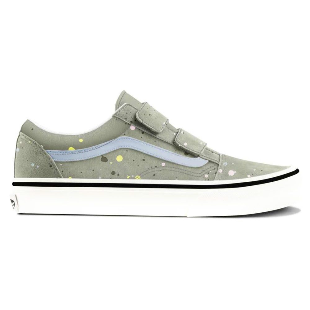 Old Skool V PAINT SPLATTER Soft Sage