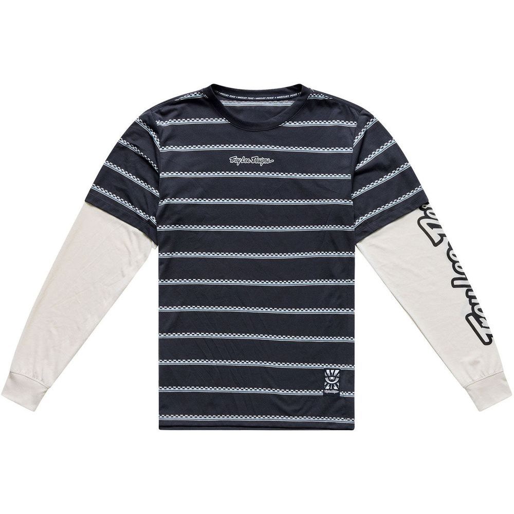 SKYLINE FAKIE RIDE TEE STRIPE CARBON