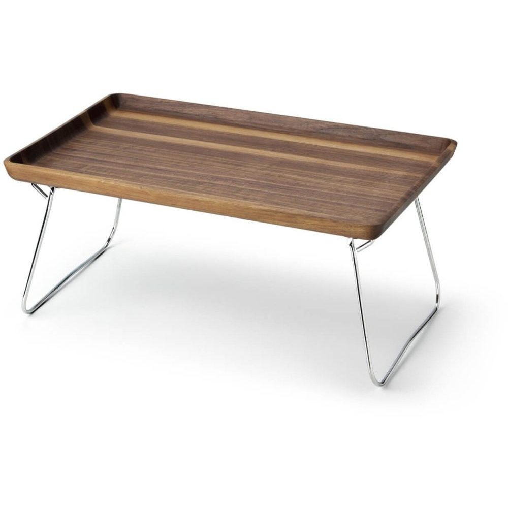 Bed tray 53 cm walnut wood