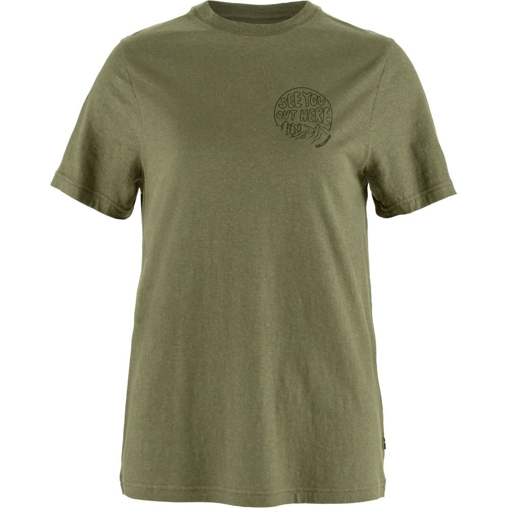 Hemp Blend Out Here T-shirt W Green