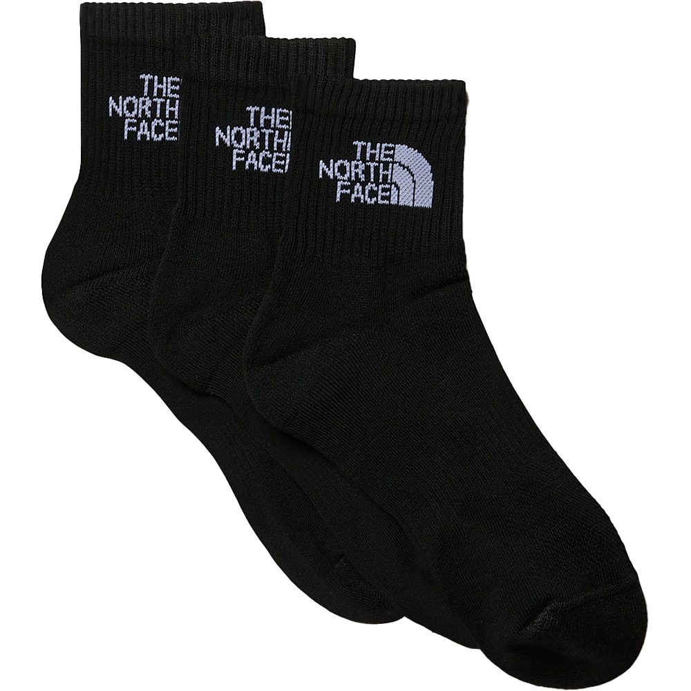 MULTI SPORT CUSH QUARTER SOCK 3P, TNF BLACK