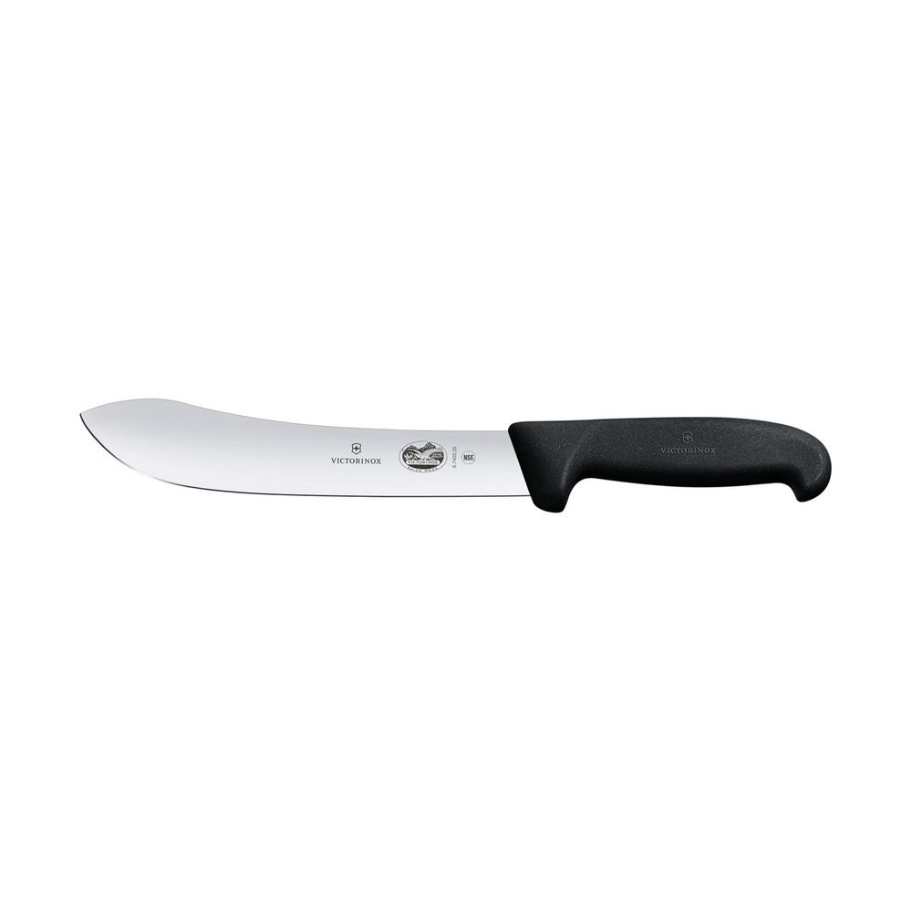 Fibrox, butcher knife, 20cm, straight, black