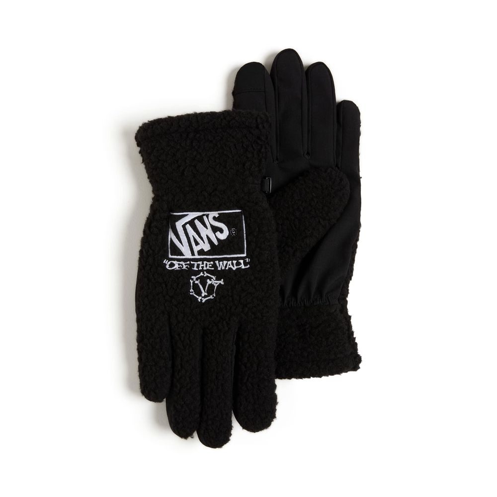 Circle Bones Gloves Black