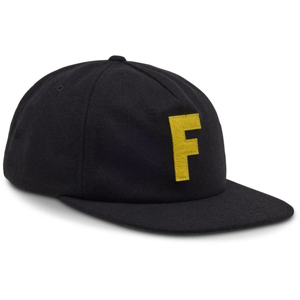 Big F Adjustable Wool Hat Black