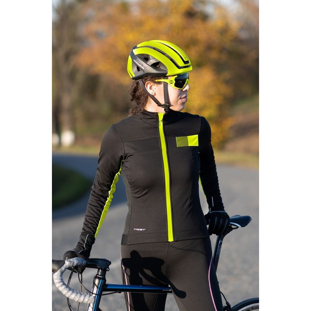 FROST softshell dámská, černo-fluo