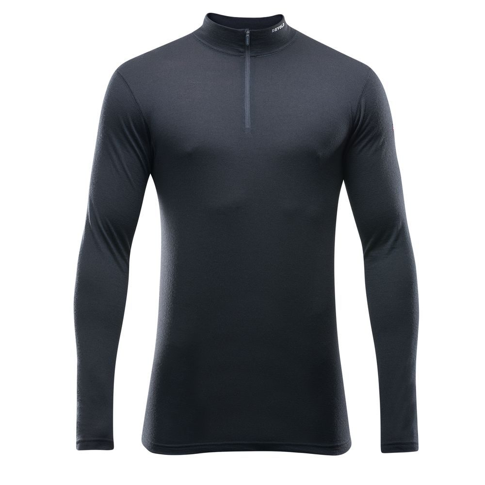 Breeze Merino 150 Zip Neck Man, Black