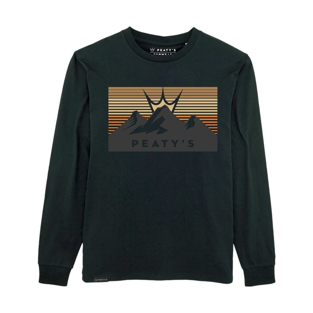 PUBWEAR LS T-SHIRT 3 PEAKS SUNSET / BLACK
