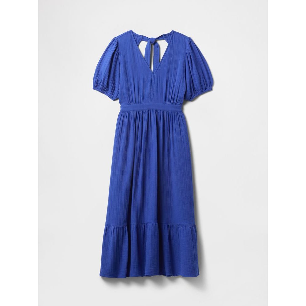 Mušelínové midi šaty Tmavě modrá