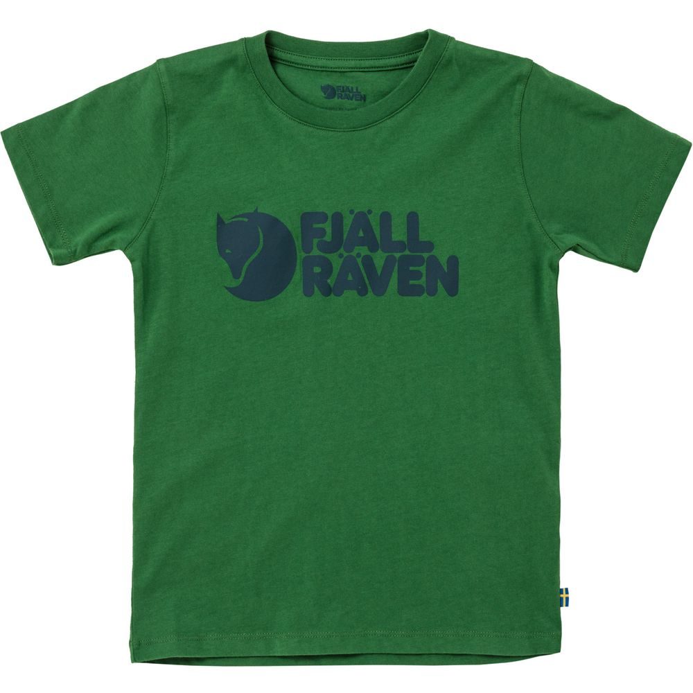 Kids Fjällräven Logo T-shirt Palm Green