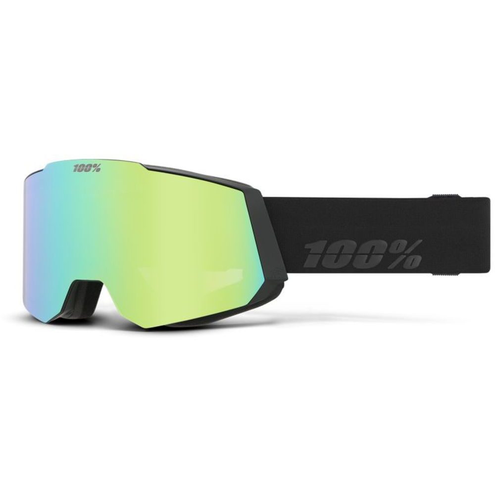 SNOWCRAFT HiPER Goggle - Black/Green - Mirror Green Lens