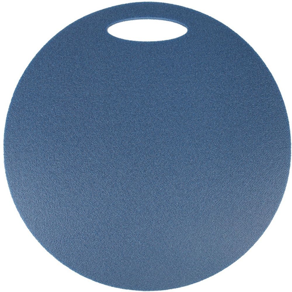 Sedátko kulaté 1-vrstvé, pr. 35 cm  tm.modré, protiskluzová úprava