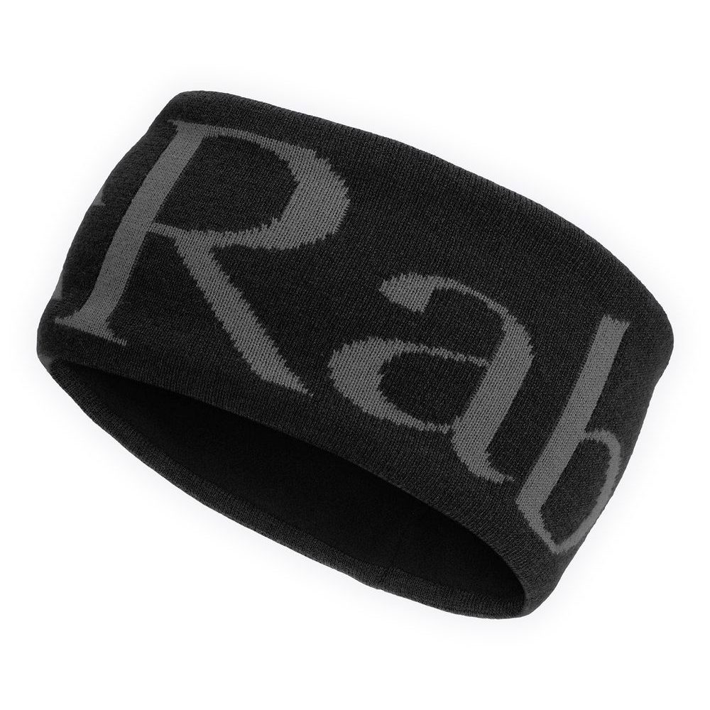 Rab Knitted Logo Headband anthracite