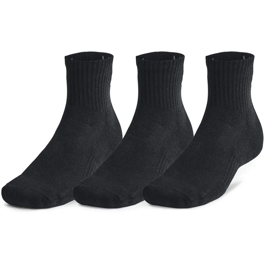Unisex UA TC Qtr (3 páry)-BLK